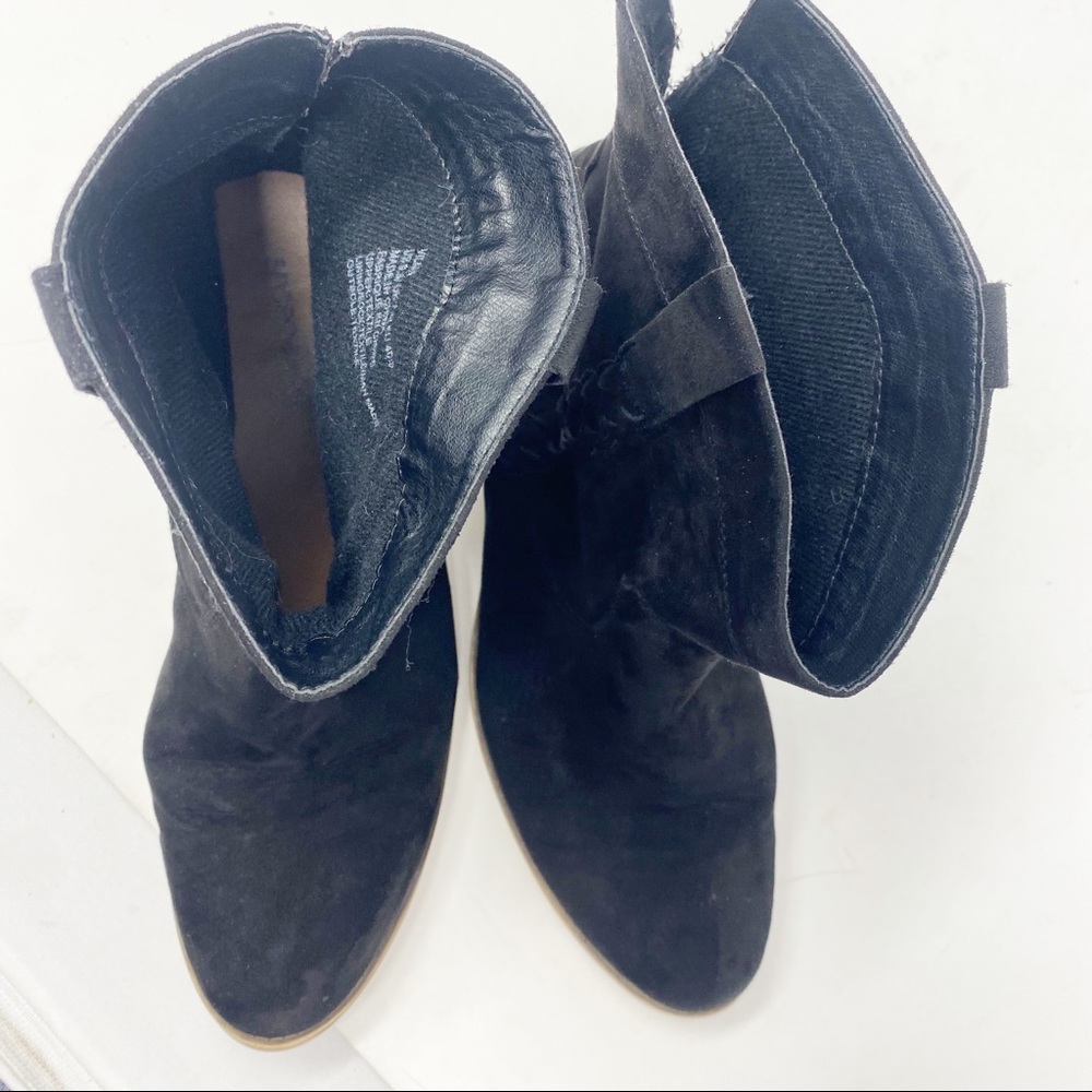 💋3/$20💋 Shoe Dazzle Black Heeled Ankle Boots - Picture 8 of 9